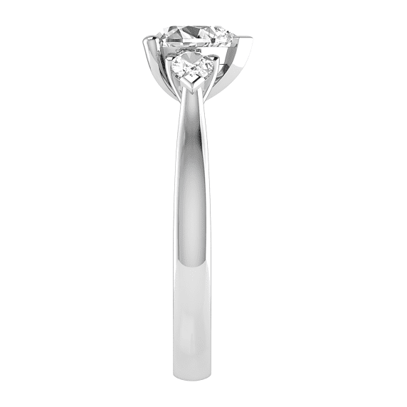 Lyra Trilogy Engagement Ring — side view