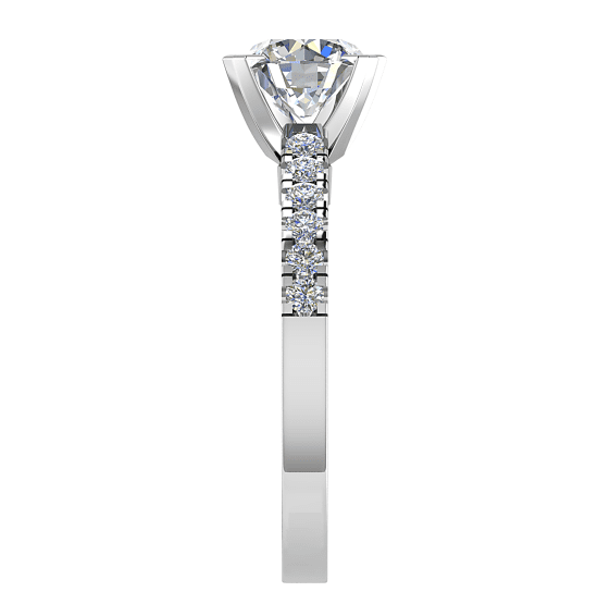 Hope Shoulder Set Engagement Ring — side view
