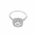 Opulence Double Halo Engagement Ring — front view