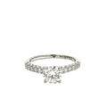 Atlantic Side Stone Engagement Ring, view 4