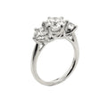 Round Trilogy Engagement Ring 2.9ct, view 1