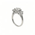 Round Trilogy Engagement Ring 2.9ct, view 3