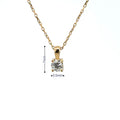 Solitaire Diamond Pendant 0.20ct, 18K Yellow Gold — view 3
