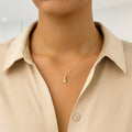Solitaire Diamond Pendant 0.20ct, 9K Yellow Gold — view 4