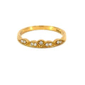 Milgrain Diamond Band 0.08ct, 18K Yellow Gold, view 2