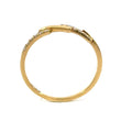 Diamond Crossover Band 0.10ct, 18K Yellow Gold, view 4