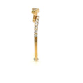 Diamond Crossover Band 0.10ct, 18K Yellow Gold, view 3