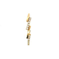 Diamond Crossover Band 0.10ct, 18K Yellow Gold, view 2