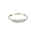 Five-Stone Diamond Band 0.16ct, 18K White Gold, view 4