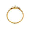Tiara Diamond Wedding Band 0.34ct, 18K Yellow Gold, view 2