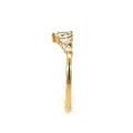 Tiara Diamond Wedding Band 0.34ct, 18K Yellow Gold, view 3