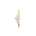 Tiara Diamond Wedding Band 0.34ct, 18K Yellow Gold, view 4