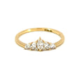Tiara Diamond Wedding Band 0.34ct, 18K Yellow Gold, view 5