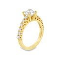 Atlantic Side Stone Engagement Ring, view 1