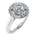 Elegance Halo Engagement Ring — main view