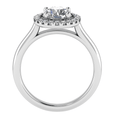 Elegance Halo Engagement Ring — front view