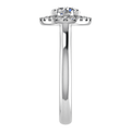 Elegance Halo Engagement Ring — side view