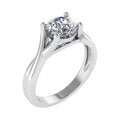 Aroma Solitaire Engagement Ring — angled view