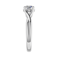 Aroma Solitaire Engagement Ring — side view
