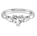 Lyra Trilogy Engagement Ring — top view