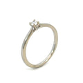 Platinum Four-Claw Solitaire Engagement Ring, view 2