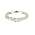 Platinum Four-Claw Solitaire Engagement Ring, view 1