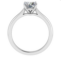 Platinum Four-Claw Solitaire Engagement Ring, view 5