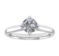 Marina Solitaire Engagement Ring — top view