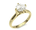 Marina Solitaire Engagement Ring in yellow gold