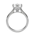 Marina Solitaire Engagement Ring in white gold — front view