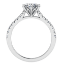 Chic Shoulder Set Engagement Ring — front view