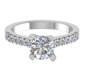 Hope Shoulder Set Engagement Ring — top view